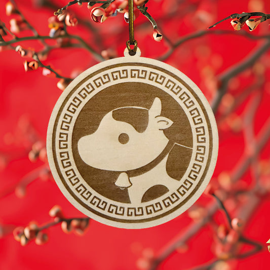 Chinese Zodiac Animal Wooden Ornament