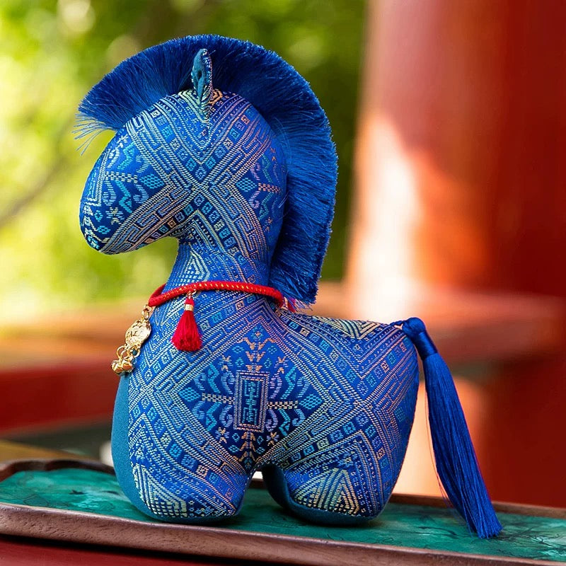 Year of the Horse Silk Plush Toy Ornament