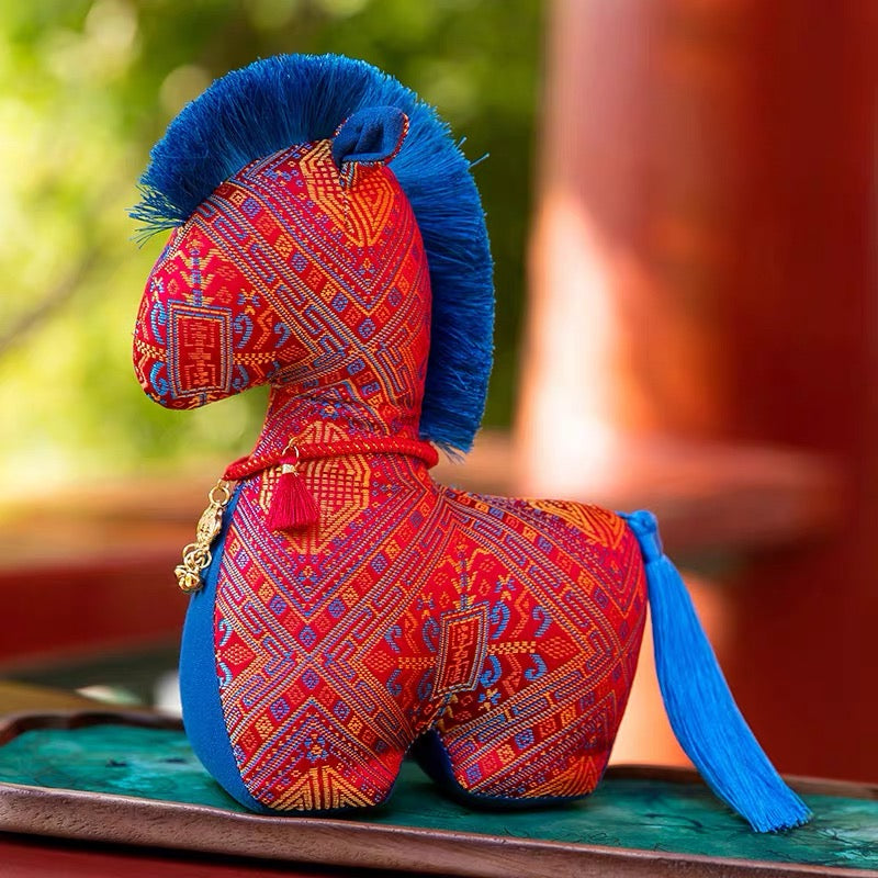 Year of the Horse Silk Plush Toy Ornament