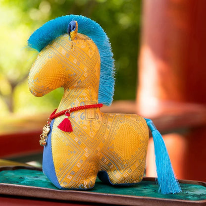 Year of the Horse Silk Plush Toy Ornament