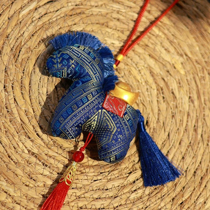 Year of the Horse Silk Plush Toy Ornament