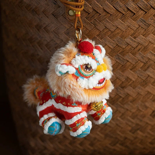 PRE-ORDER Handmade Embroidered Lion Dance Plush Toy