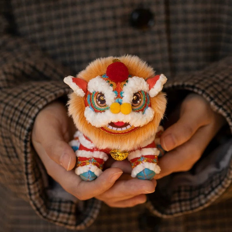 PRE-ORDER Handmade Embroidered Lion Dance Plush Toy