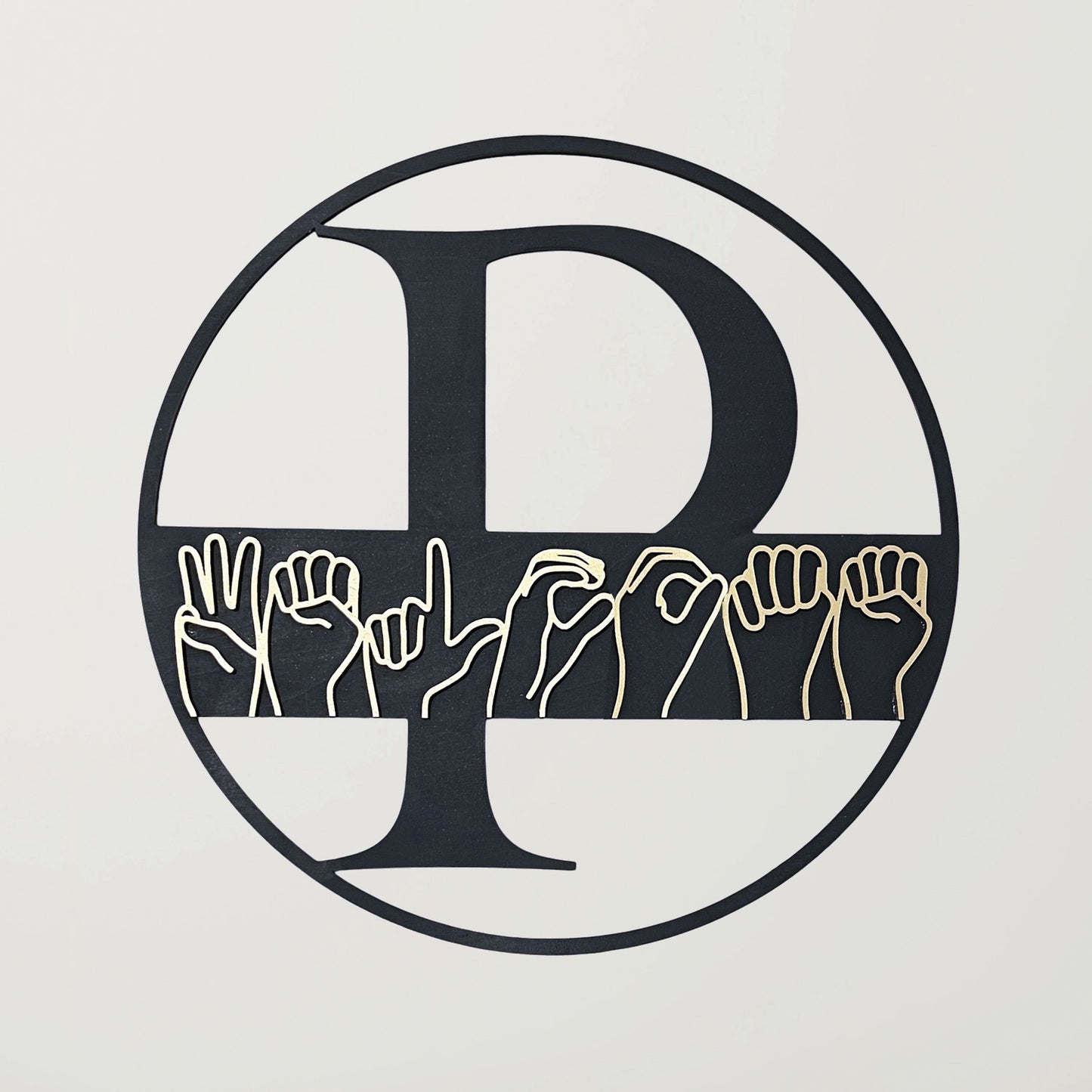 Personalized ASL Family Name Welcome Sign