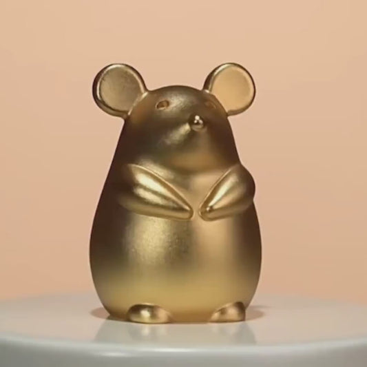 24k Gold-Plated 12 Chinese Zodiac Animal Figurine