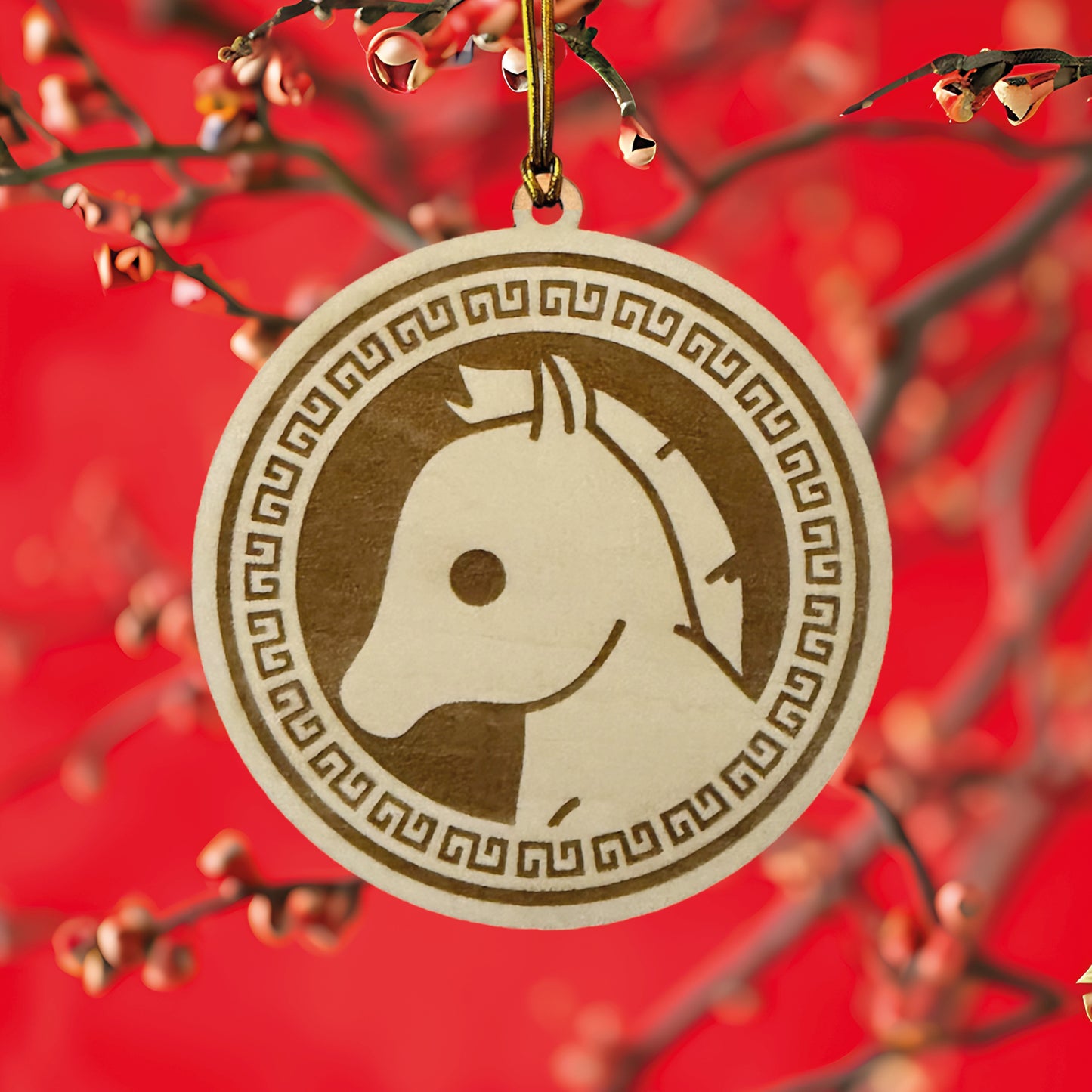 Chinese Zodiac Animal Wooden Ornament