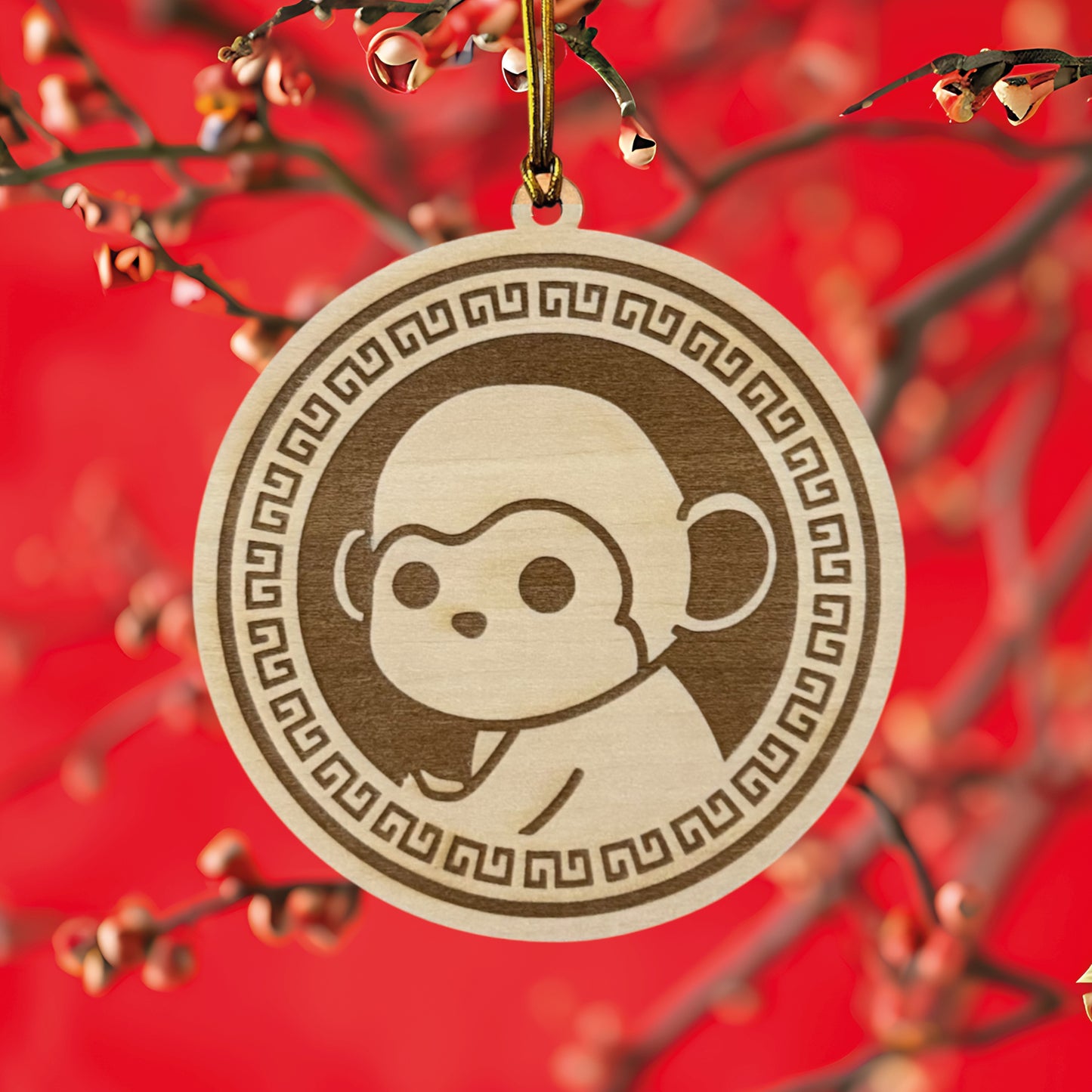 Chinese Zodiac Animal Wooden Ornament