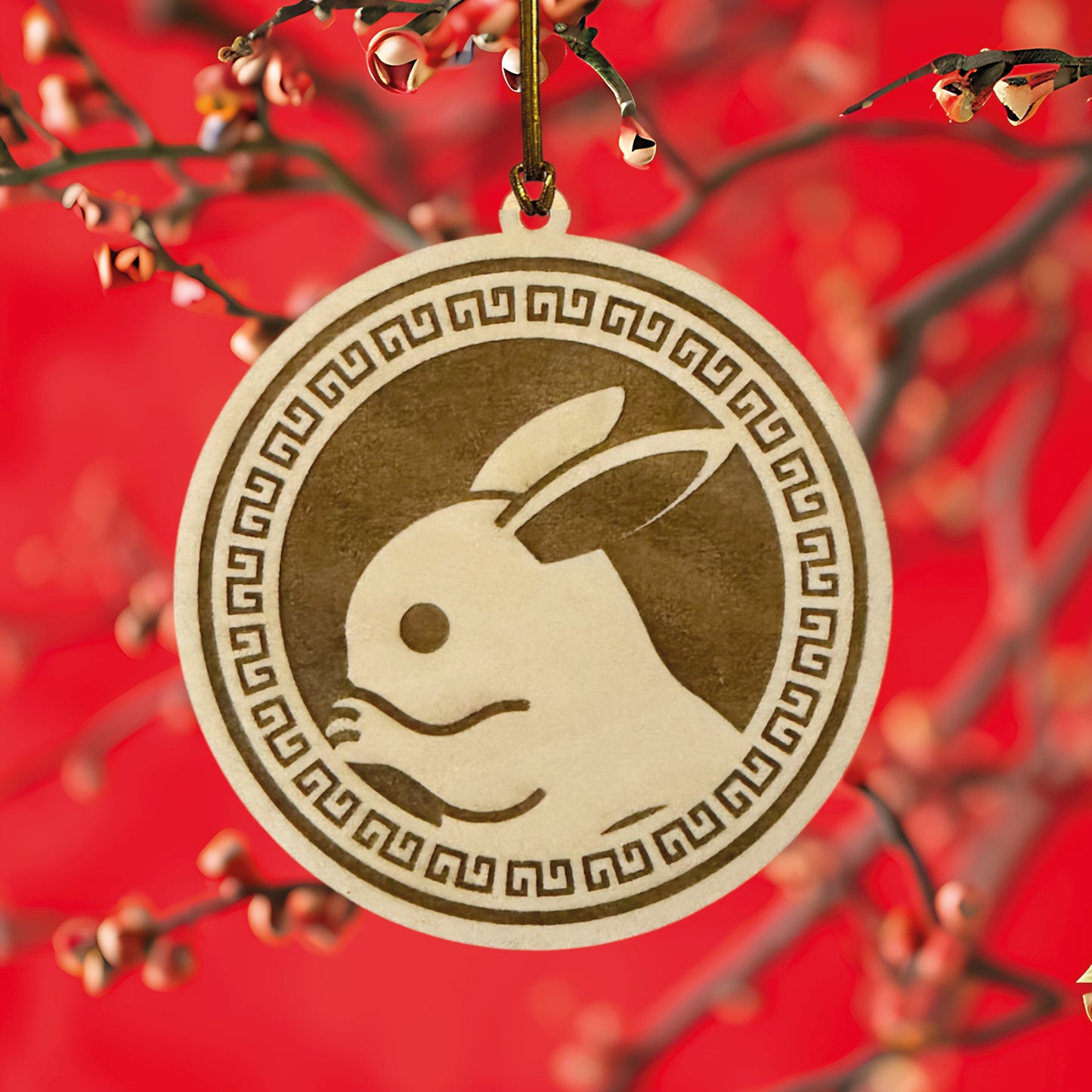 Chinese Zodiac Animal Wooden Ornament