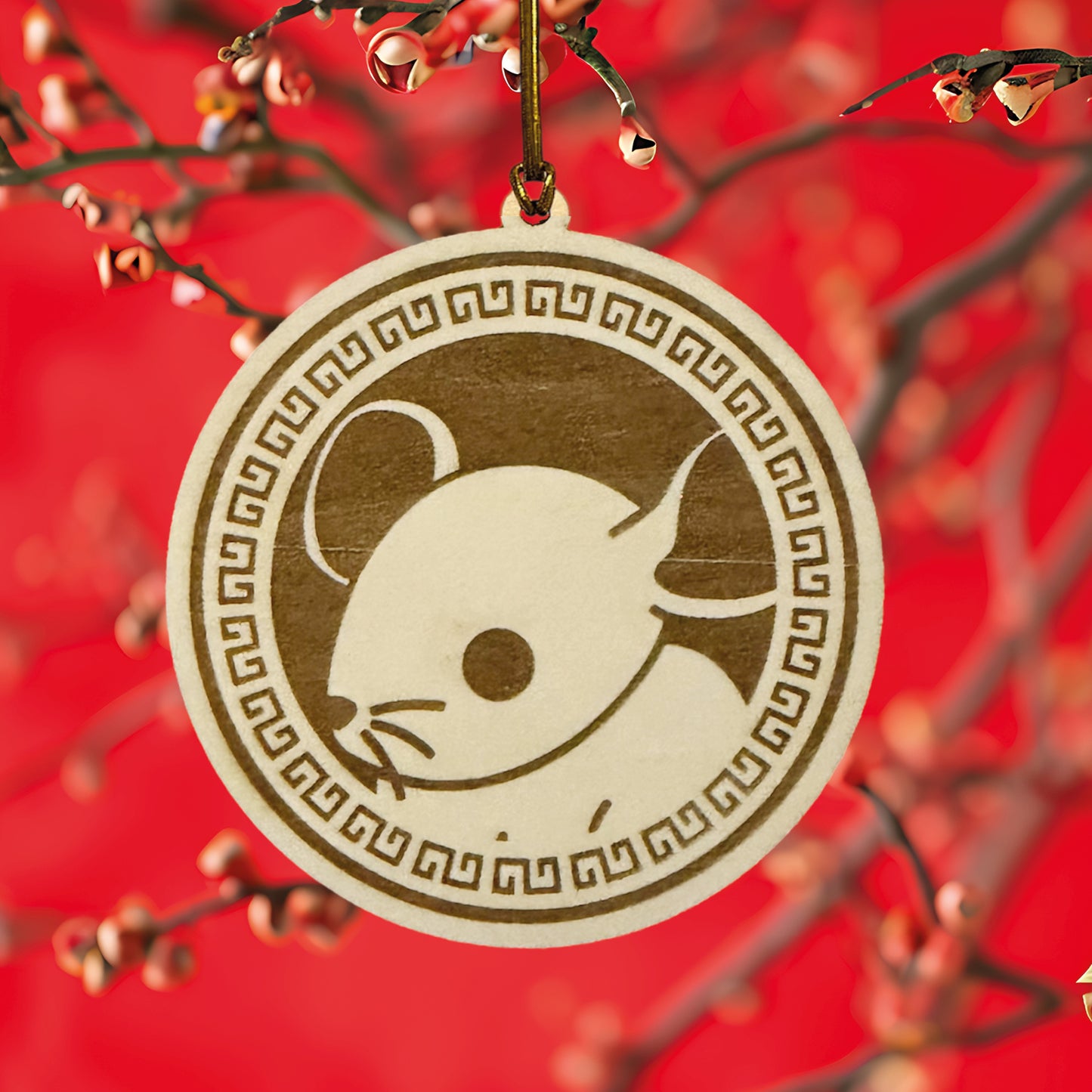 Chinese Zodiac Animal Wooden Ornament