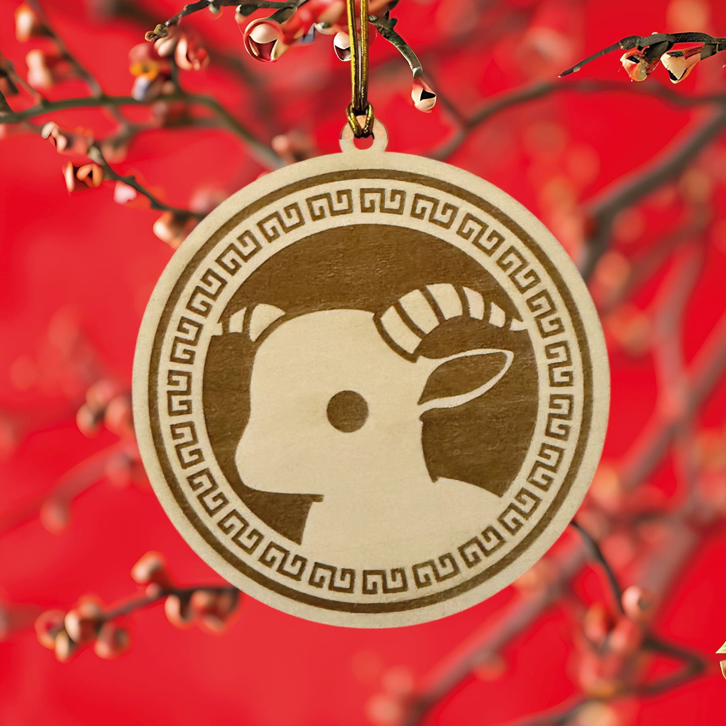 Chinese Zodiac Animal Wooden Ornament