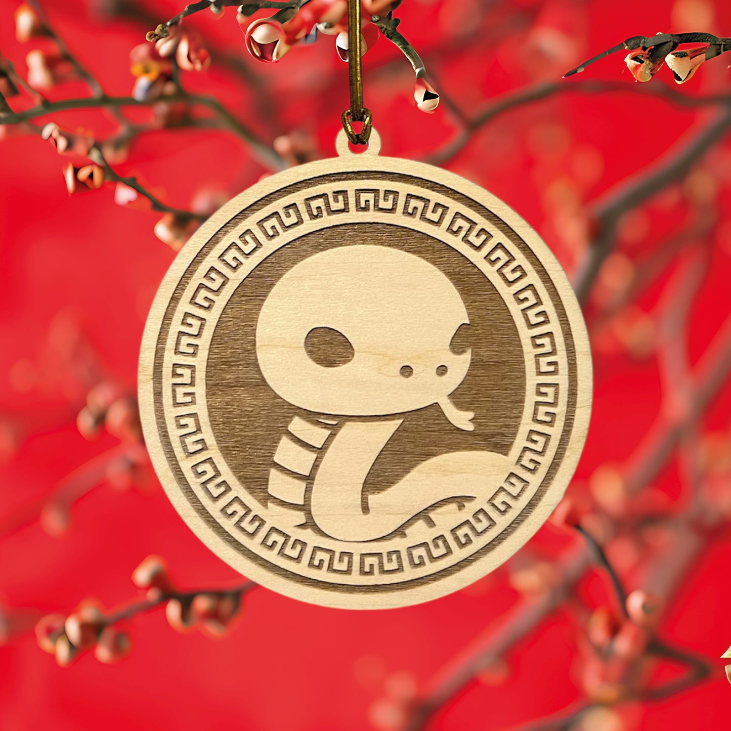 Chinese Zodiac Animal Wooden Ornament