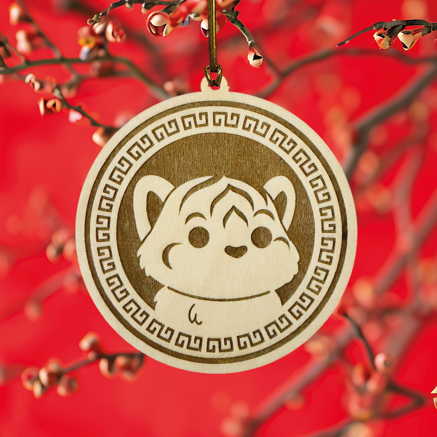 Chinese Zodiac Animal Wooden Ornament